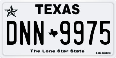 TX license plate DNN9975