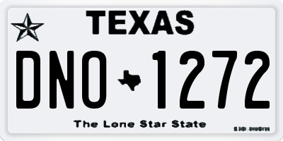 TX license plate DNO1272