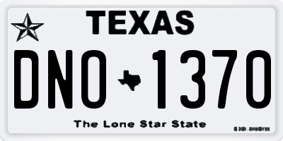 TX license plate DNO1370