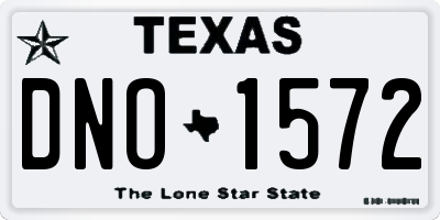 TX license plate DNO1572
