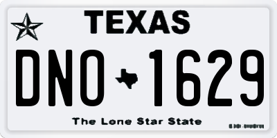 TX license plate DNO1629