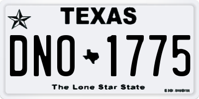 TX license plate DNO1775