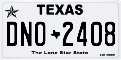 TX license plate DNO2408