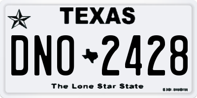 TX license plate DNO2428
