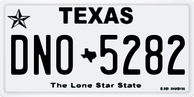 TX license plate DNO5282