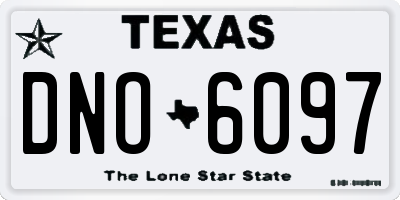 TX license plate DNO6097