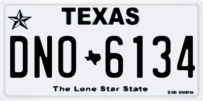 TX license plate DNO6134