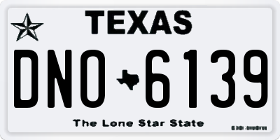 TX license plate DNO6139