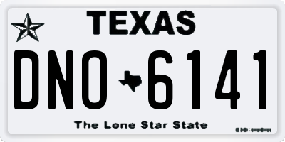 TX license plate DNO6141