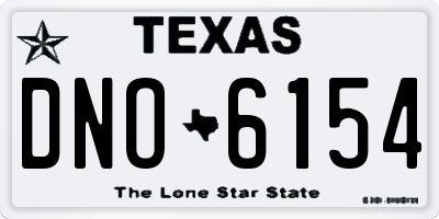 TX license plate DNO6154