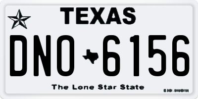 TX license plate DNO6156
