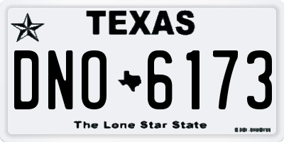TX license plate DNO6173