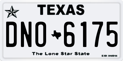 TX license plate DNO6175