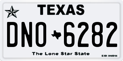 TX license plate DNO6282