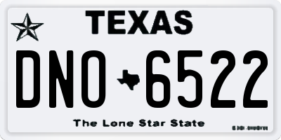 TX license plate DNO6522