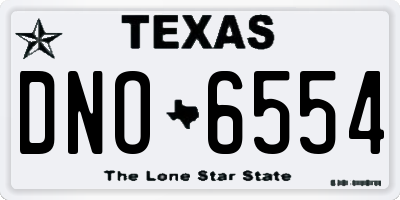 TX license plate DNO6554