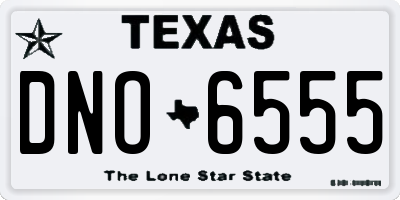 TX license plate DNO6555