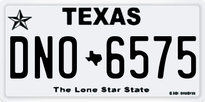TX license plate DNO6575