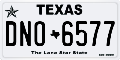 TX license plate DNO6577