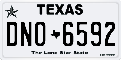TX license plate DNO6592
