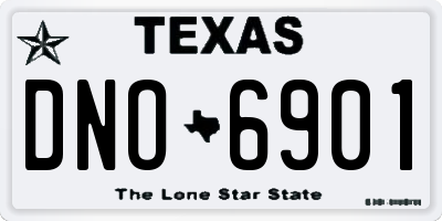 TX license plate DNO6901
