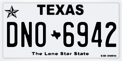 TX license plate DNO6942