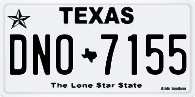 TX license plate DNO7155