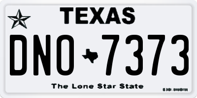 TX license plate DNO7373