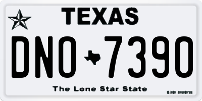 TX license plate DNO7390