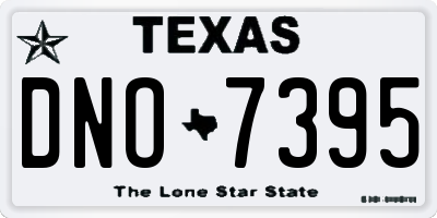 TX license plate DNO7395