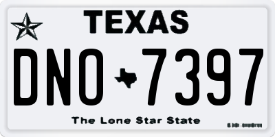 TX license plate DNO7397