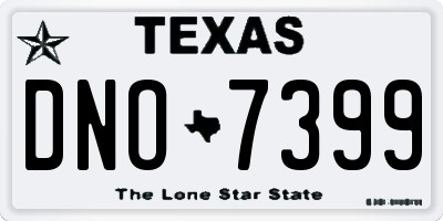TX license plate DNO7399