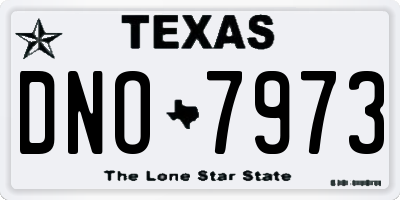TX license plate DNO7973