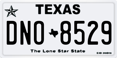 TX license plate DNO8529