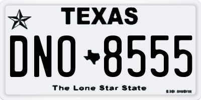 TX license plate DNO8555