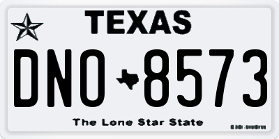 TX license plate DNO8573