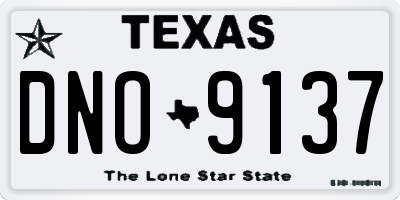 TX license plate DNO9137