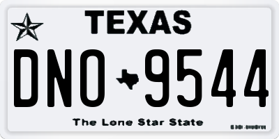TX license plate DNO9544