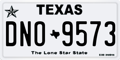 TX license plate DNO9573