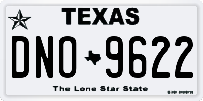 TX license plate DNO9622