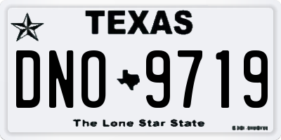 TX license plate DNO9719