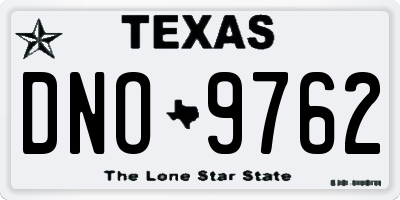 TX license plate DNO9762