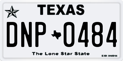 TX license plate DNP0484