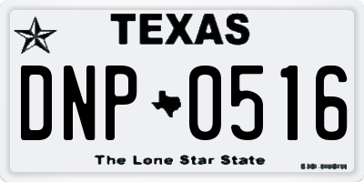 TX license plate DNP0516