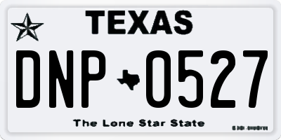 TX license plate DNP0527