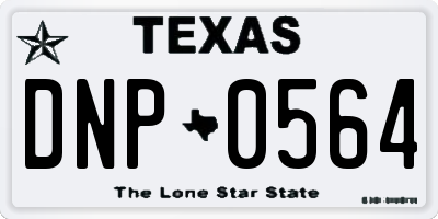 TX license plate DNP0564
