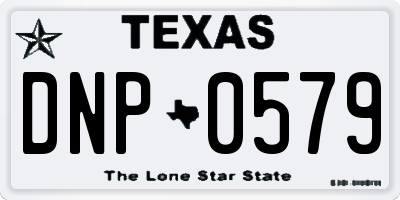 TX license plate DNP0579