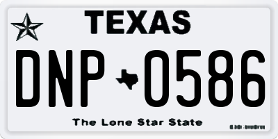 TX license plate DNP0586