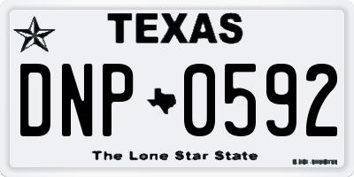 TX license plate DNP0592