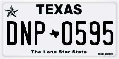 TX license plate DNP0595